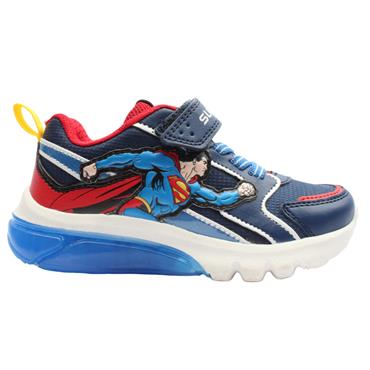 GEOX J56LBD TRAINER - BLUE RED
