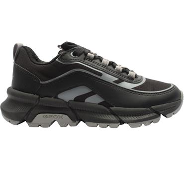 GEOX J56MVB TRAINER - BLACK/GREY