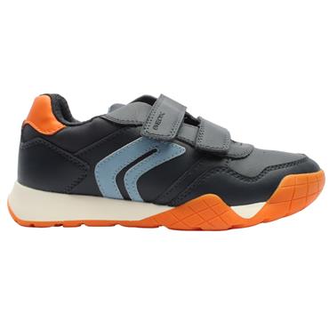 GEOX J56NEA TRAINER - NAVY ORANGE