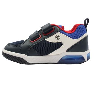 GEOX J659CB TRAINER - NAVY/RED