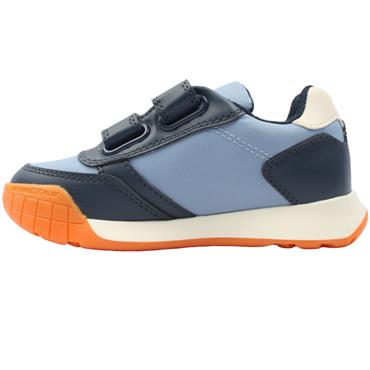 GEOX J65NEA TRAINER - NAVY ORANGE