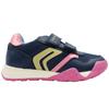 GEOX J65P8A TRAINER - NAVY PINK