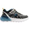 GEOX J66LYA TRAINER - BLACK BLUE