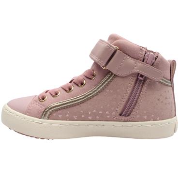 GEOX J744GI VELCRO BOOT - ROSE