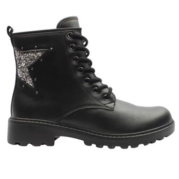 GEOX J9420G BOOT - BLACK PEWTER