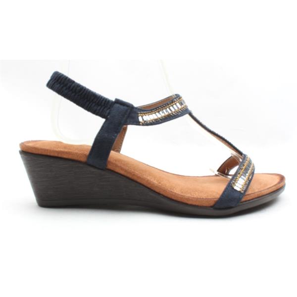 navy wedge sandals ireland