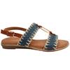 LUNAR JLH587JULES SANDAL - NAVY
