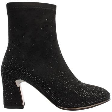 KATE APPLEBY KENNETH BOOT - BLACK SPARKLE