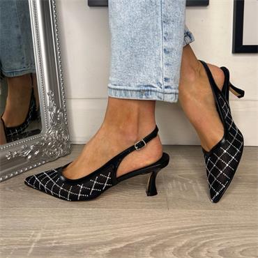 SORENTO KILDA BEACH SLING BACK - Black