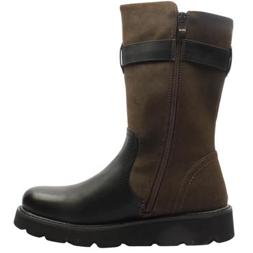 HEAVENLY FEET KIN COMBO BOOT - BROWN MULTI