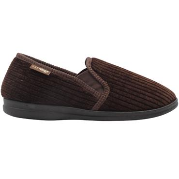LAZY DOGZ KMD121RYAN SLIPPER - BROWN