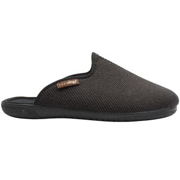 LAZY DOGZ KMD124PAUL SLIPPER - Black