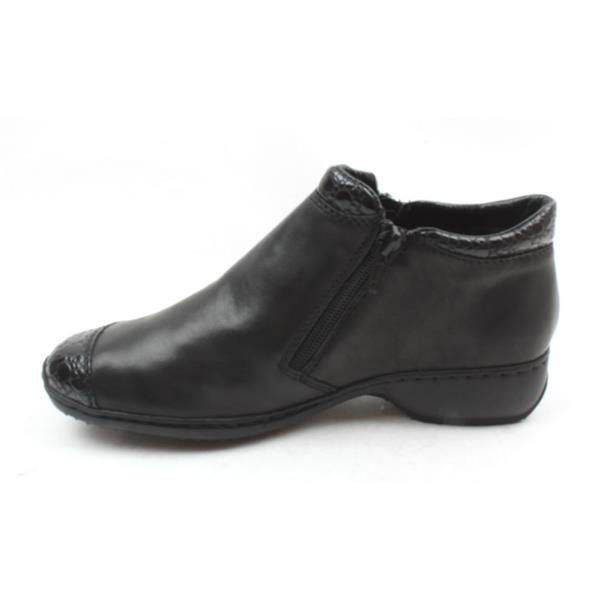 RIEKER L3862 ZIP BOOT BLACK/BLACK