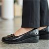 RIEKER L5362 WEDGE SHOE - BLACK PATENT