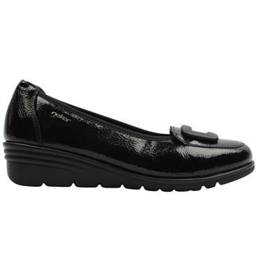 RIEKER L5362 WEDGE SHOE - BLACK PATENT