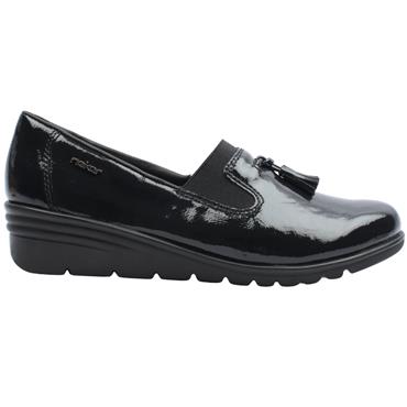 RIEKER L5363 SLIP ON SHOE - NAVY PATENT
