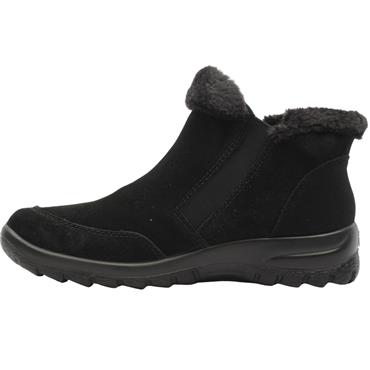 RIEKER L7188 ZIP TEX BOOT - BLACK BLACK