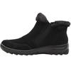 RIEKER L7188 ZIP TEX BOOT - BLACK BLACK