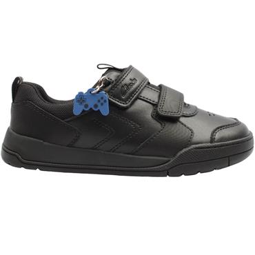 CLARKS LASER PLAY K SHOE - BLACK G