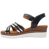 SUSST LILY25 WEDGE SANDAL - NAVY