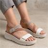 REDZ LISSAR WEDGE SANDAL - WHITE TAN