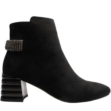KATE APPLEBY LONGLANE BOOT - BLACK SUEDE