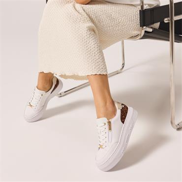 RIEKER M1900 SHOE - WHITELEOPARD