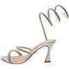 UNA HEALY MANEATER SANDAL - SILVER