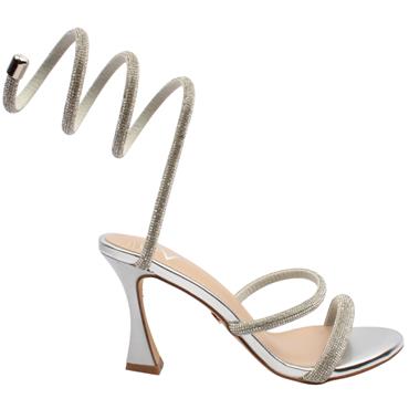 UNA HEALY MANEATER SANDAL - SILVER