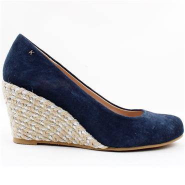 navy wedge shoes