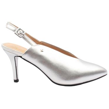 KATE APPLEBY MELTON SLING BACK - SILVER