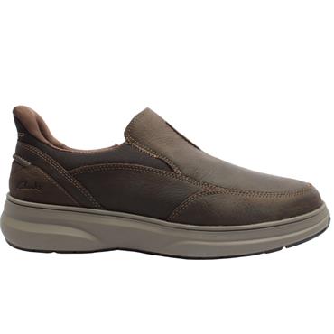 CLARKS MULLAN STEP SHOE - BROWN H