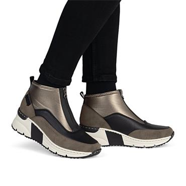 RIEKER N6352 ANKLE BOOTS - BROWN