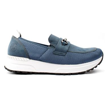 RIEKER N7455 SLIP ON SHOE - BLUE