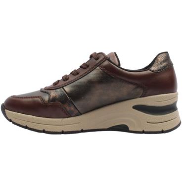 RIEKER N9301 SHOE - BROWN MULTI