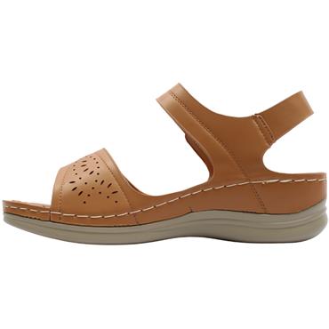 HEAVENLY FEET NORA SANDAL - TAN