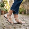 UNA HEALY OCEAN EYES SANDAL - WHITE