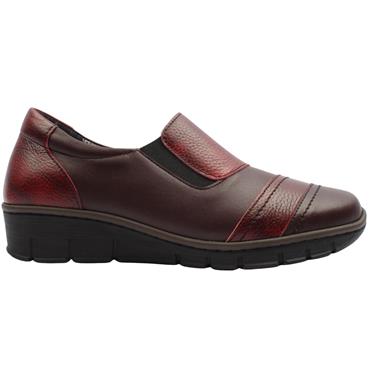 SOFTMODE OLIVE SHOE - BURGUNDY