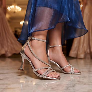 UNA HEALY OUTLAW SANDAL - SILVER