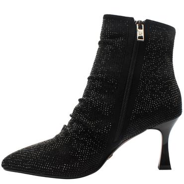 UNA HEALY PIANO PICKER BOOT - BLACK SPARKLE