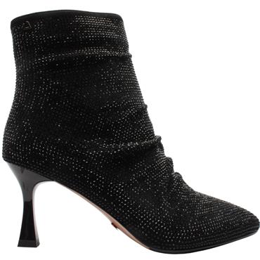 UNA HEALY PIANO PICKER BOOT - BLACK SPARKLE