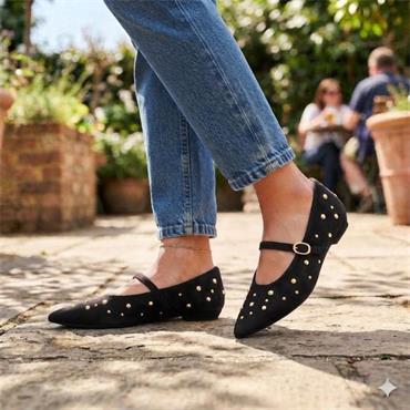 UNA HEALY PICTURE WINDOW SHOE - Black