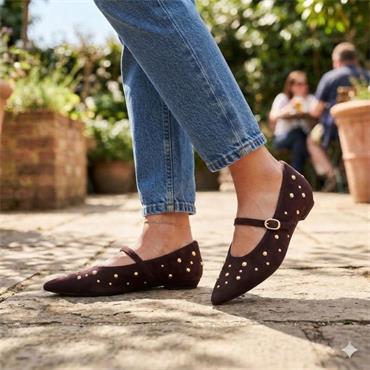 UNA HEALY PICTURE WINDOW SHOE - BROWN