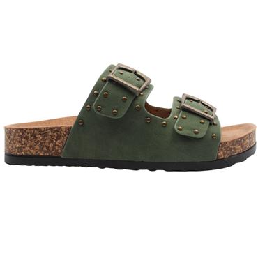 HEAVENLY FEET POLLY MULE - GREEN