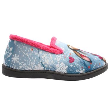 PLUMAFLEX  R12215 FULL SLIPPER - BLUE PINK