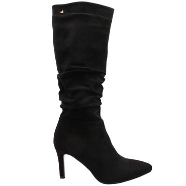 UNA HEALY REIN ME IN KNEE HIGH BOOT - BLACK SUEDE