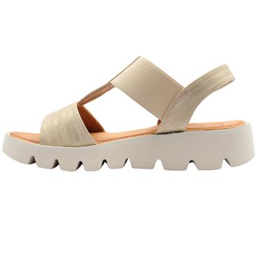 HEAVENLY FEET RITZ SANDAL - BEIGE GOLD