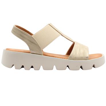 HEAVENLY FEET RITZ SANDAL - BEIGE GOLD
