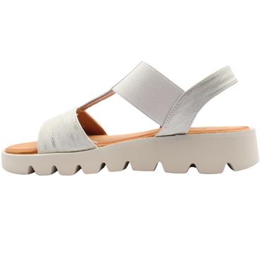 HEAVENLY FEET RITZ SANDAL - WHITE SILVER