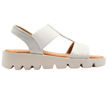 HEAVENLY FEET RITZ SANDAL - WHITE SILVER